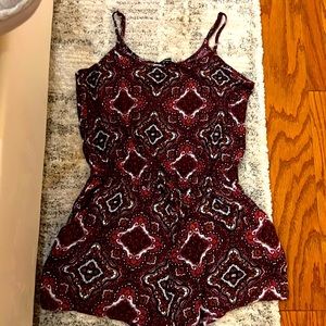 Jumper shorts with pockets Multi colored Burgundy size M